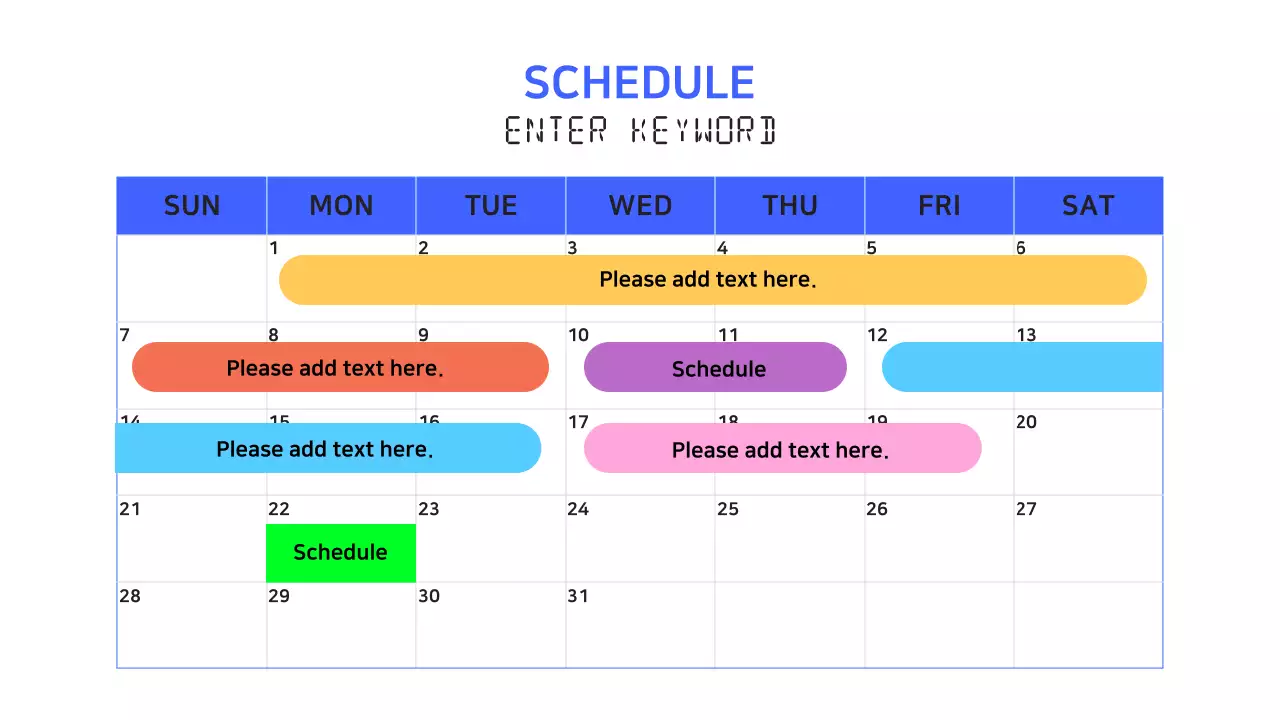 A simple blue and pink web development project brief