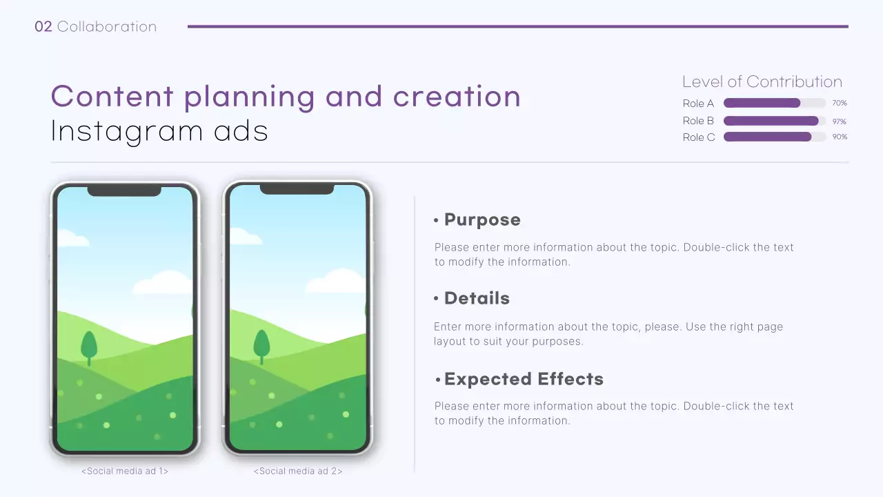 A clean marketing design portfolio