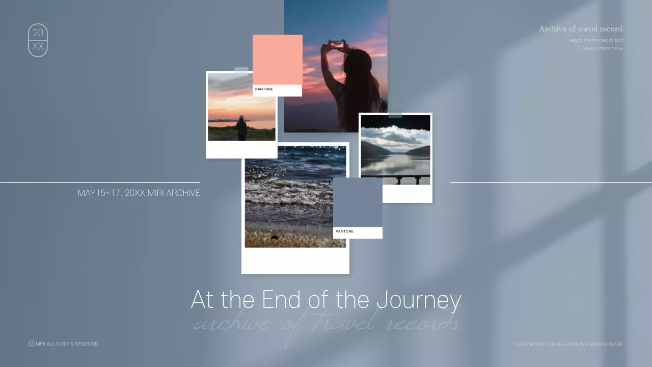 베이지 미니멀 여행 일기 프레젠테이션