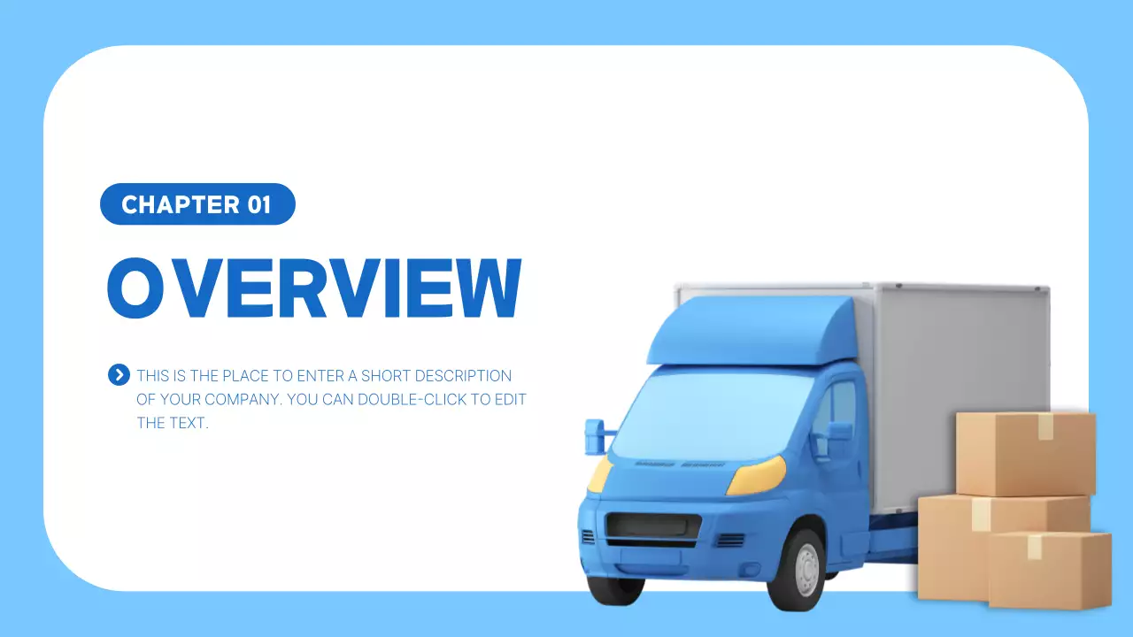 Blue Modern Logistics Plan Presentation