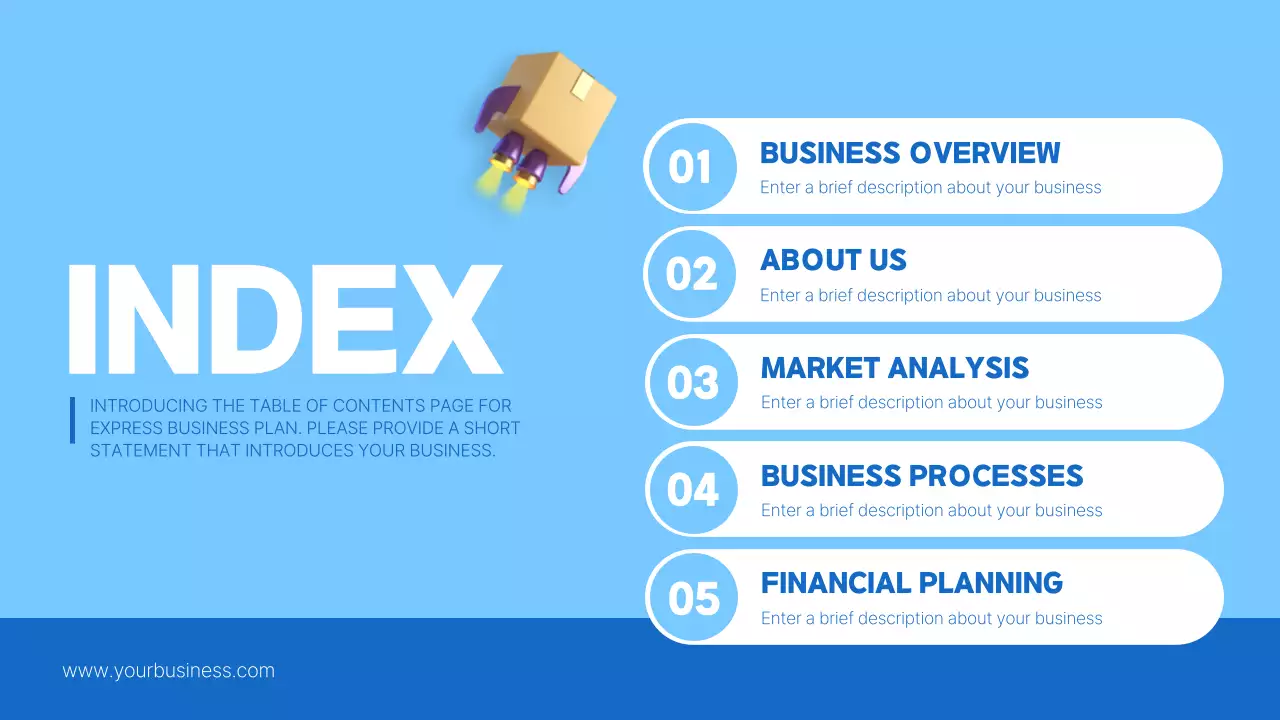 Blue Modern Logistics Plan Presentation
