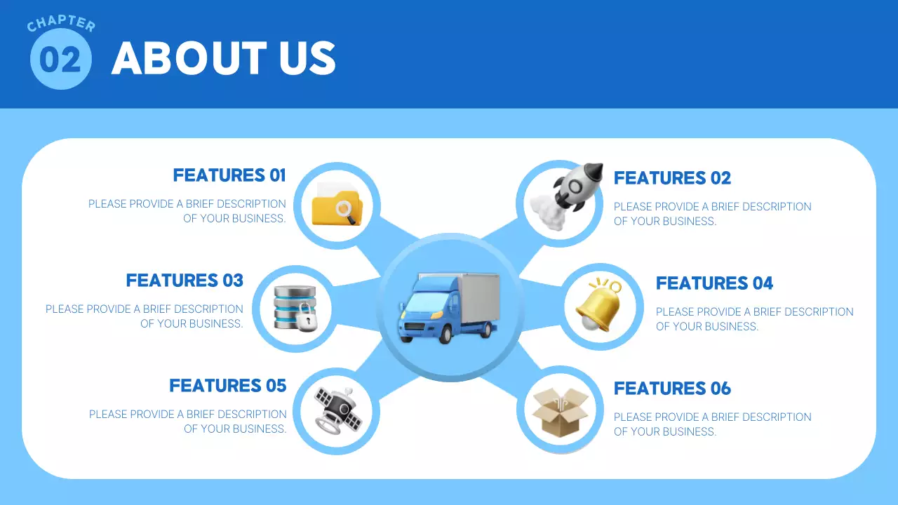 Blue Modern Logistics Plan Presentation