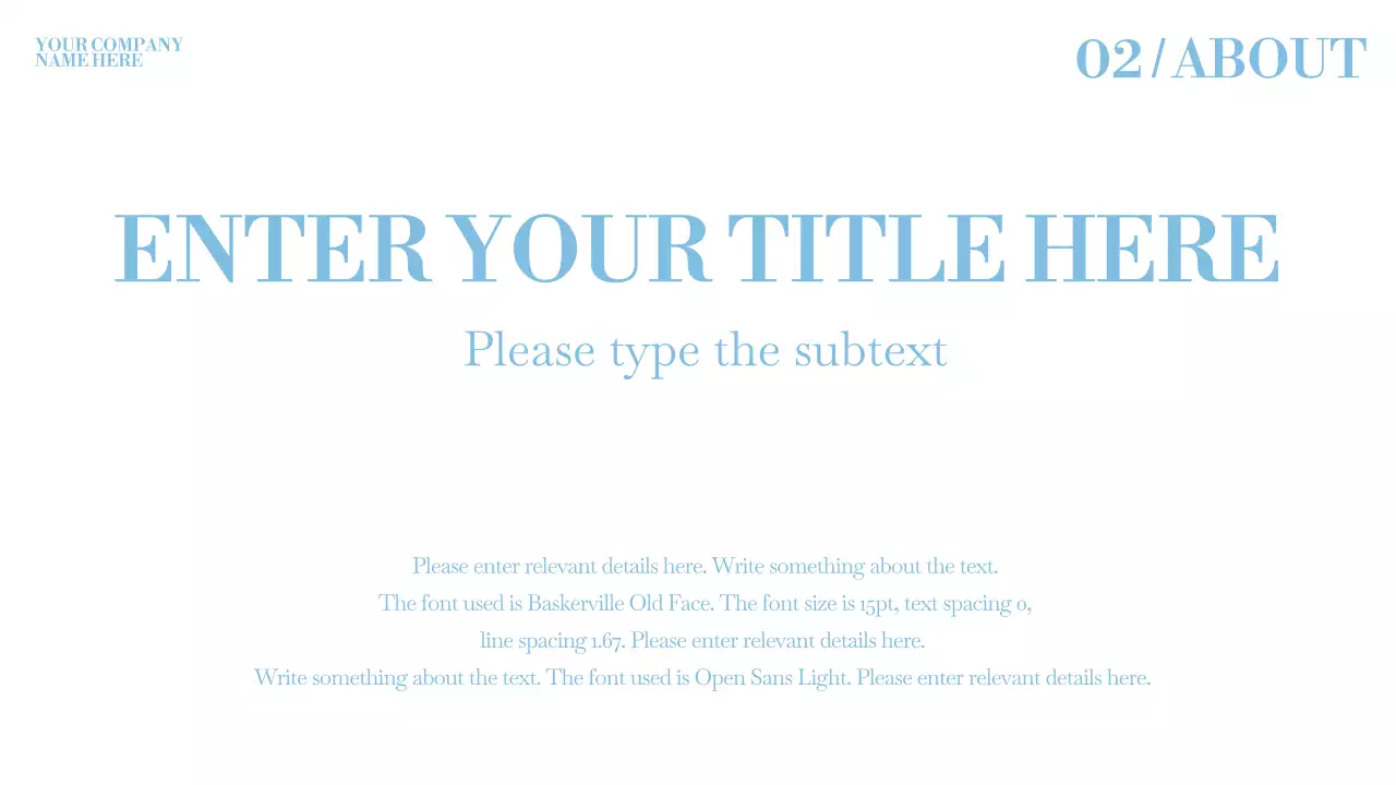 화이트와 하늘색의 모션효과가 들어간 심플 깔끔한 비즈니스 브랜드 소개