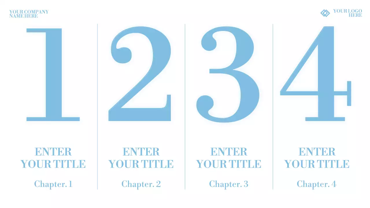 화이트와 하늘색의 모션효과가 들어간 심플 깔끔한 비즈니스 브랜드 소개