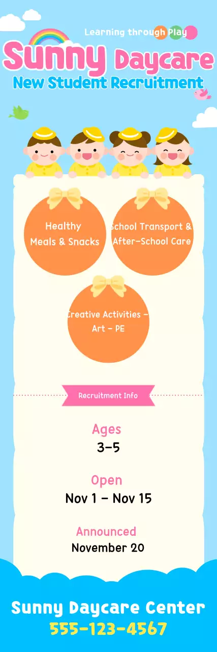 Recrutamento para a Creche Sky Blue Baby