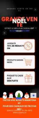 Soldes de Noël modernes noirs