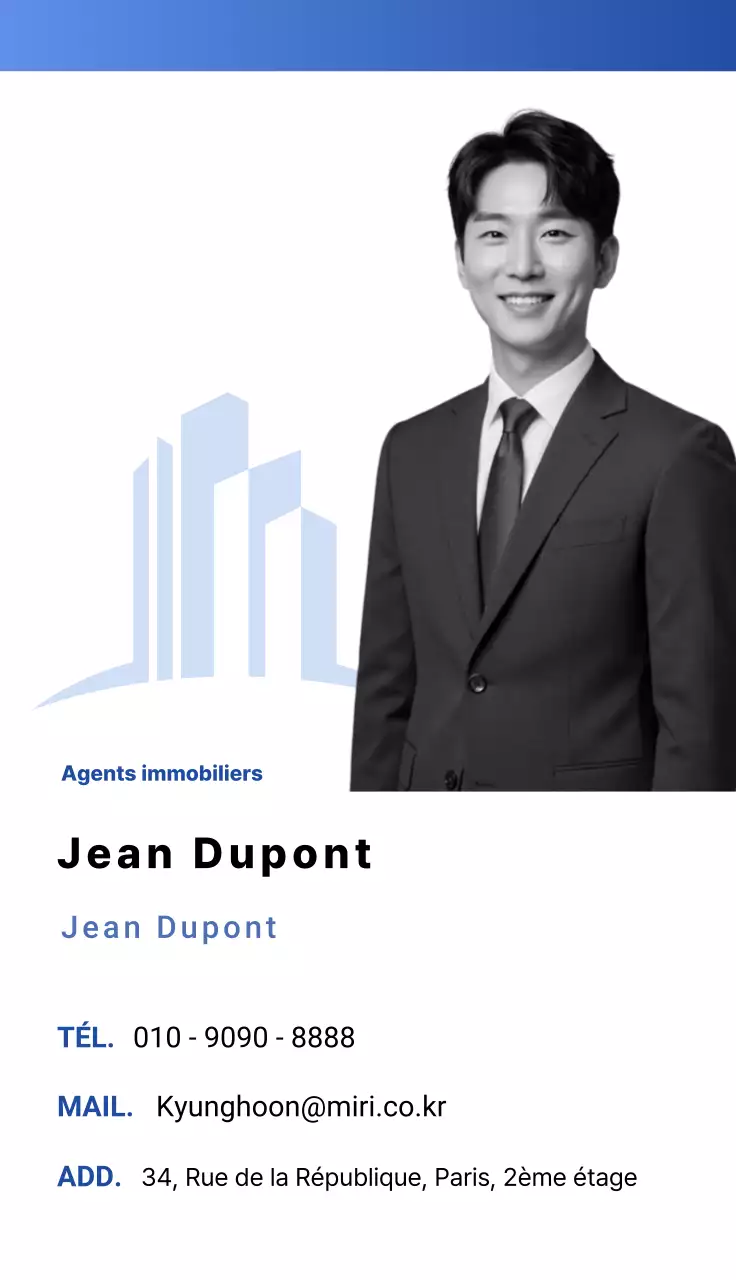 Carte de visite Blue Clean