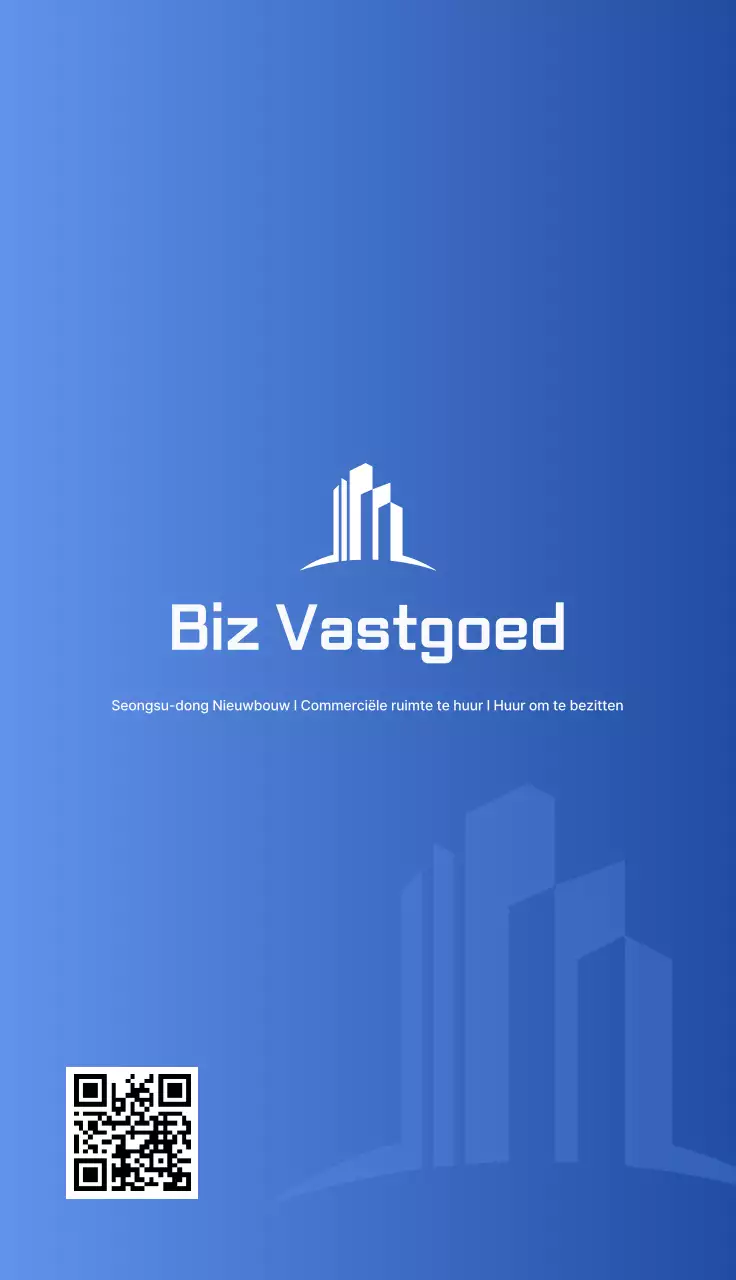 Blauw schoon visitekaartje