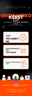 Zwarte moderne kerstuitverkoop