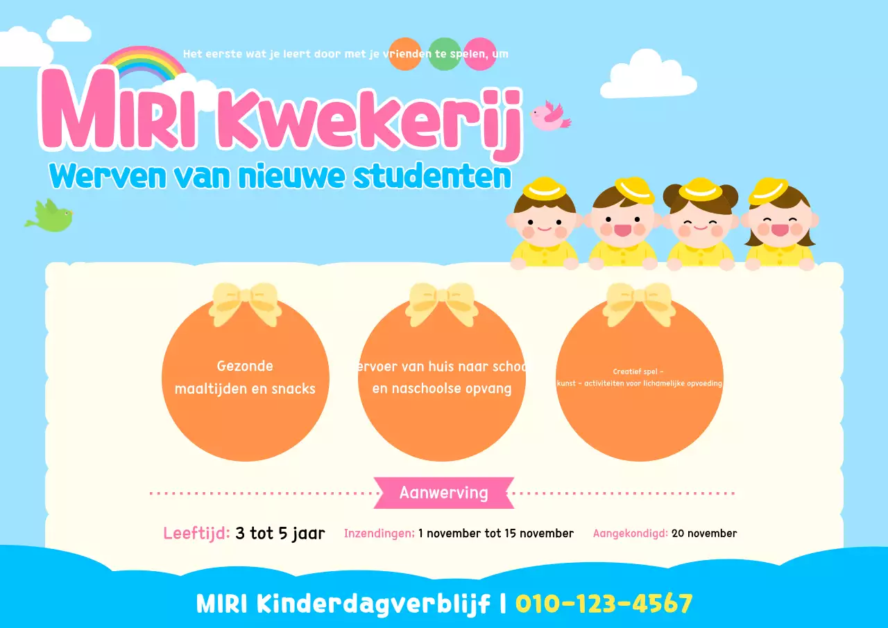 Werving Sky Blue Baby Daycare Center