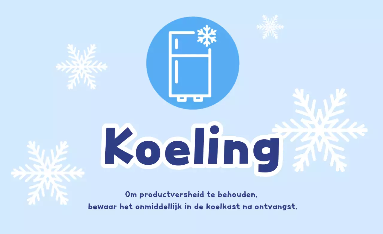 Hemelsblauwe eenvoudige koelmethode
