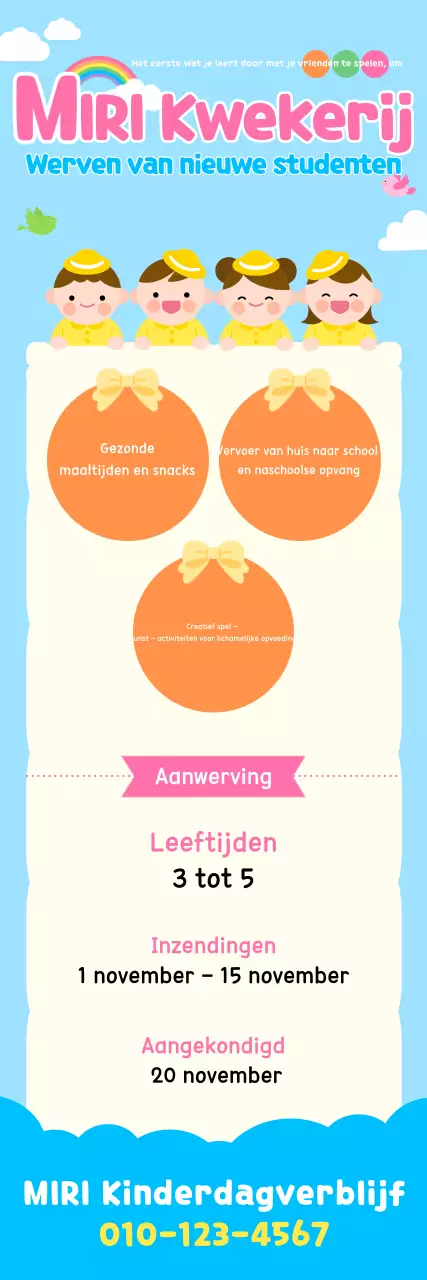 Werving Sky Blue Baby Daycare Center