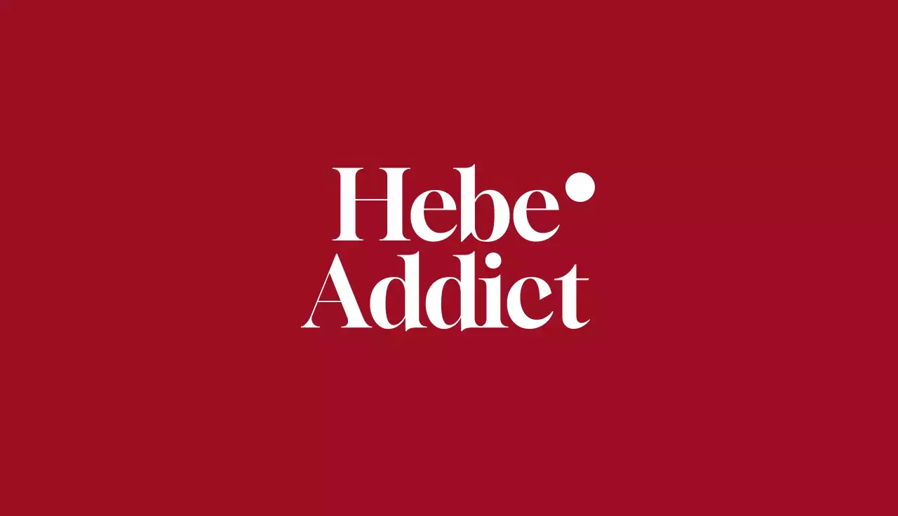 붉은 배경의 심플한 와인 명함