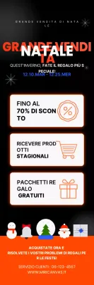 Saldi di Natale moderni e neri