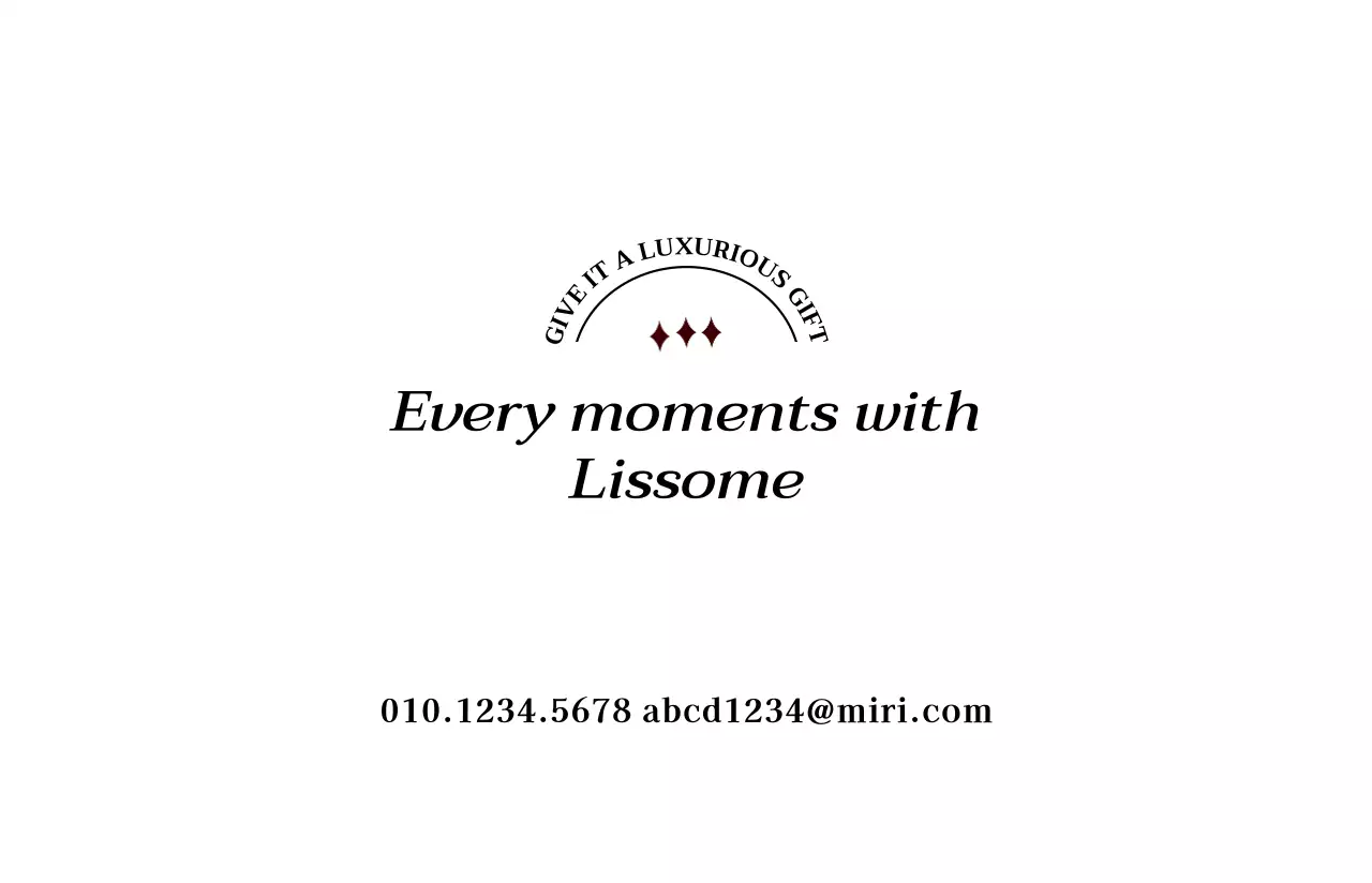 블랙과 화이트의 심플하고 고급스러운 명함