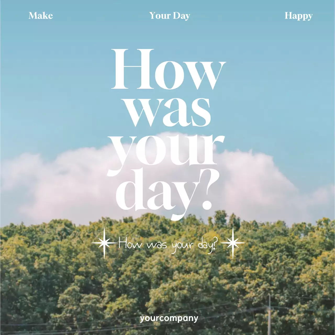 A simple, emotional announcement in the abstract