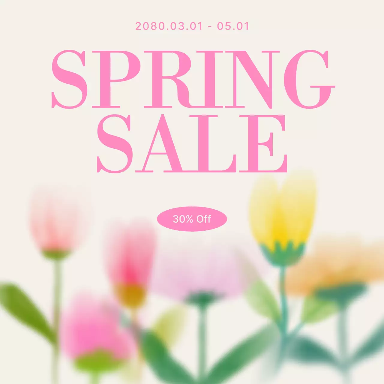 Pink Minimal Sale Promotion Instagram Carousel