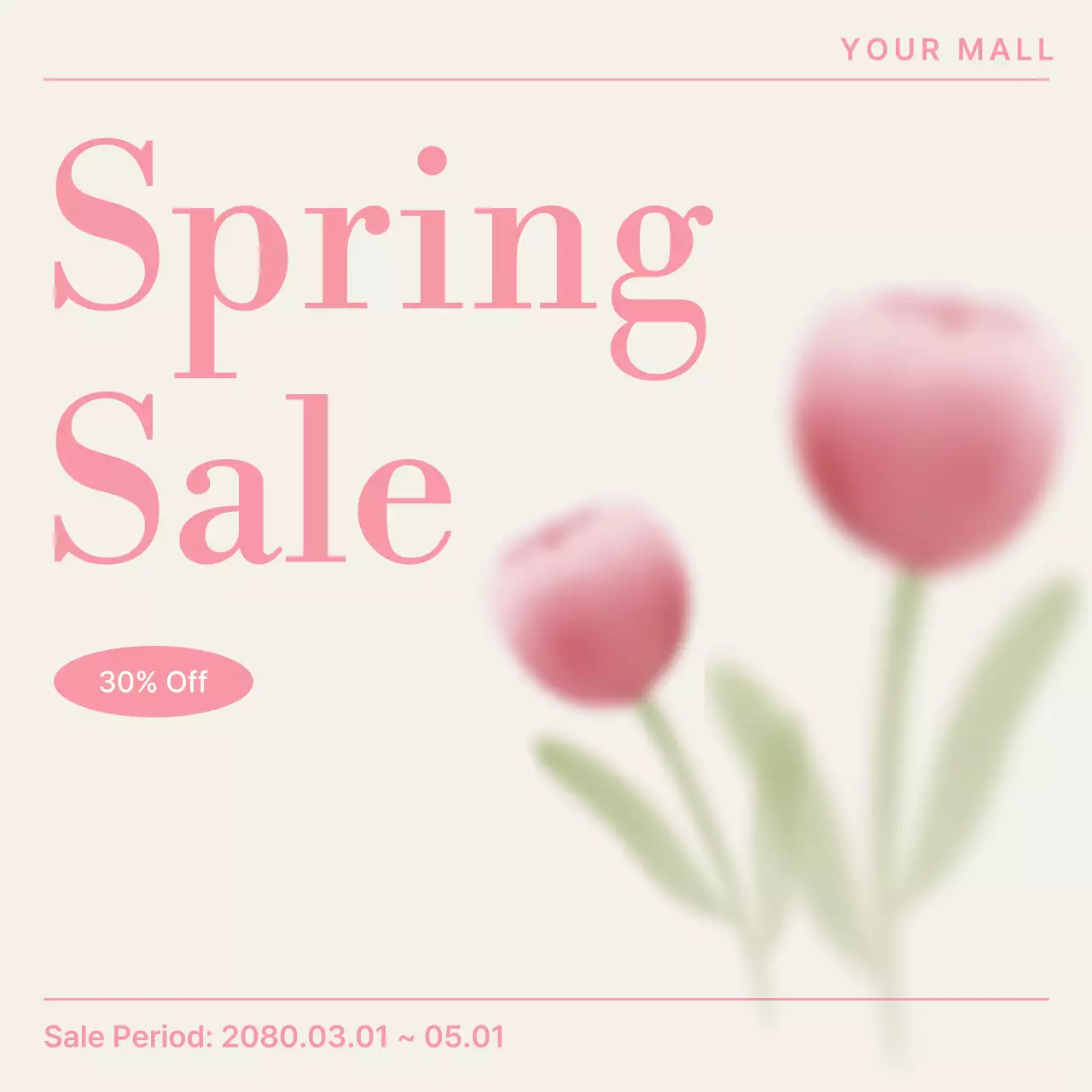 Pink Minimal Sale Promotion Instagram Carousel