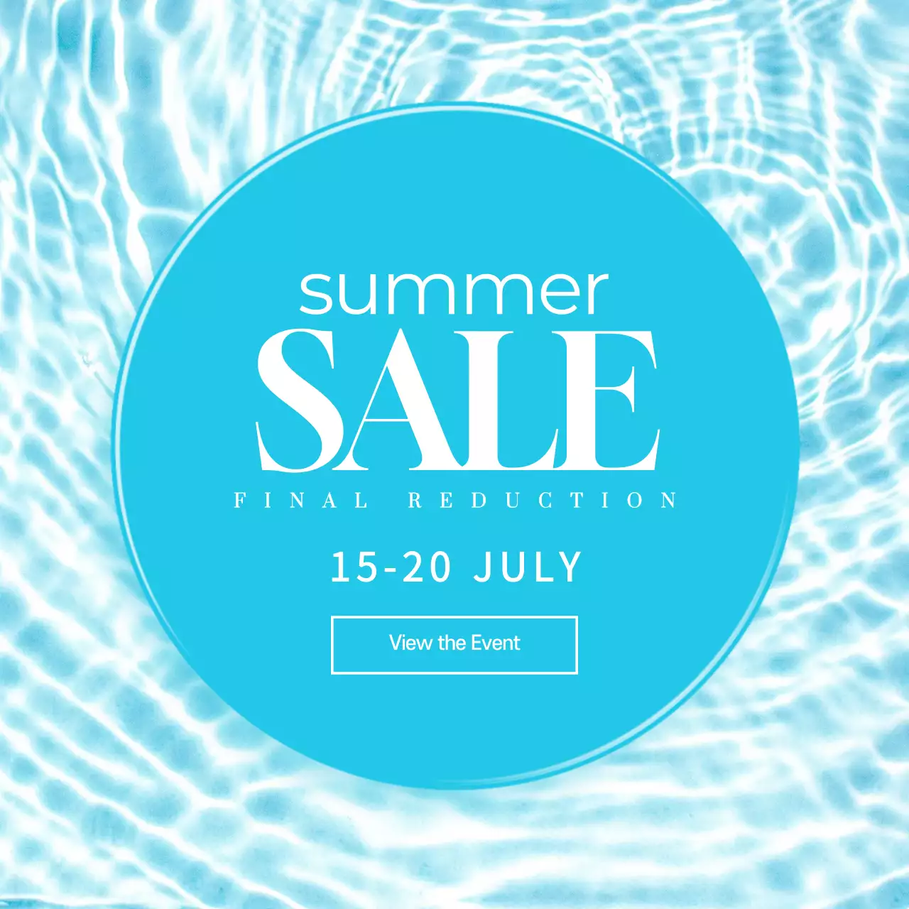 Blue Modern Summer Promotion Instagram Post