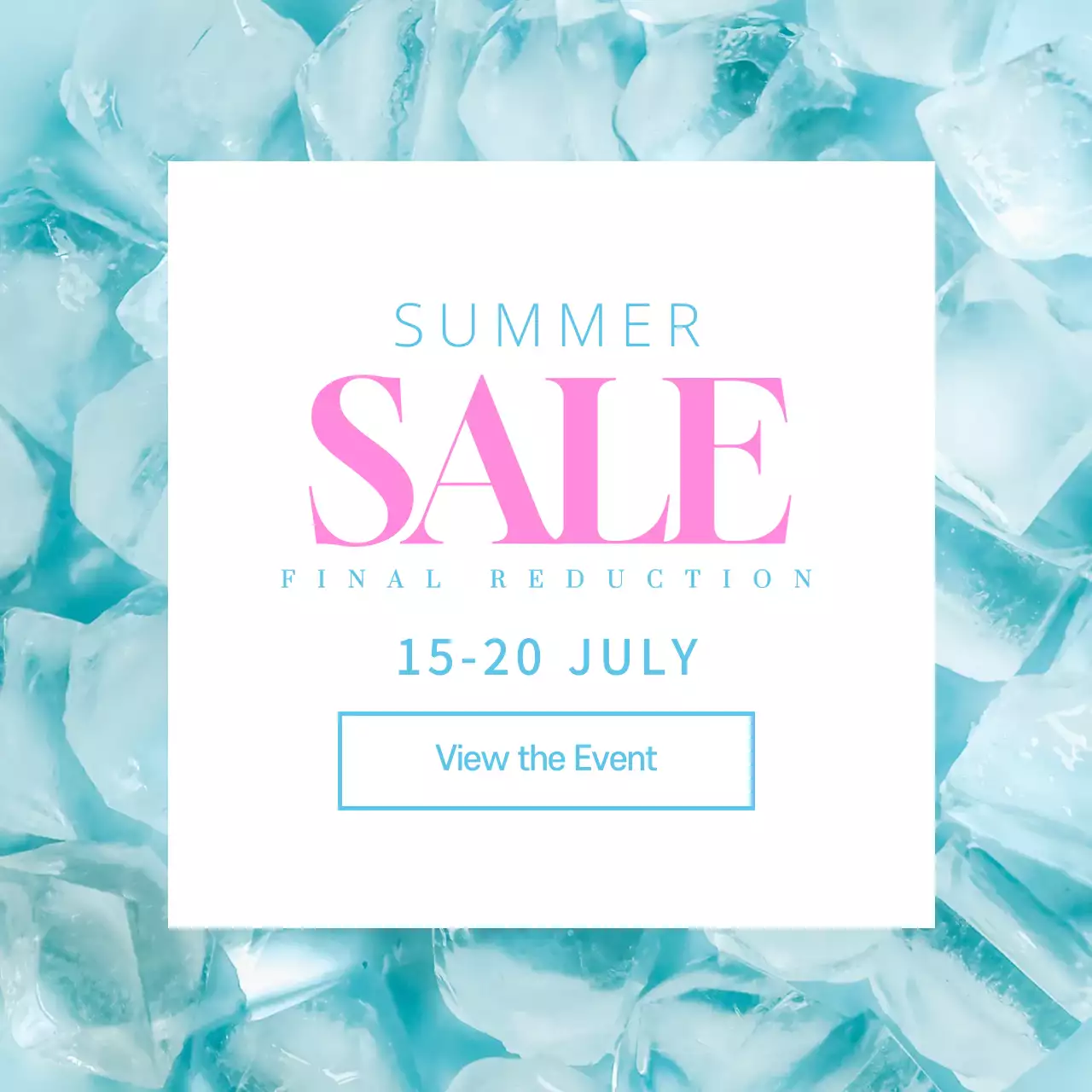 Blue Modern Summer Promotion Instagram Post