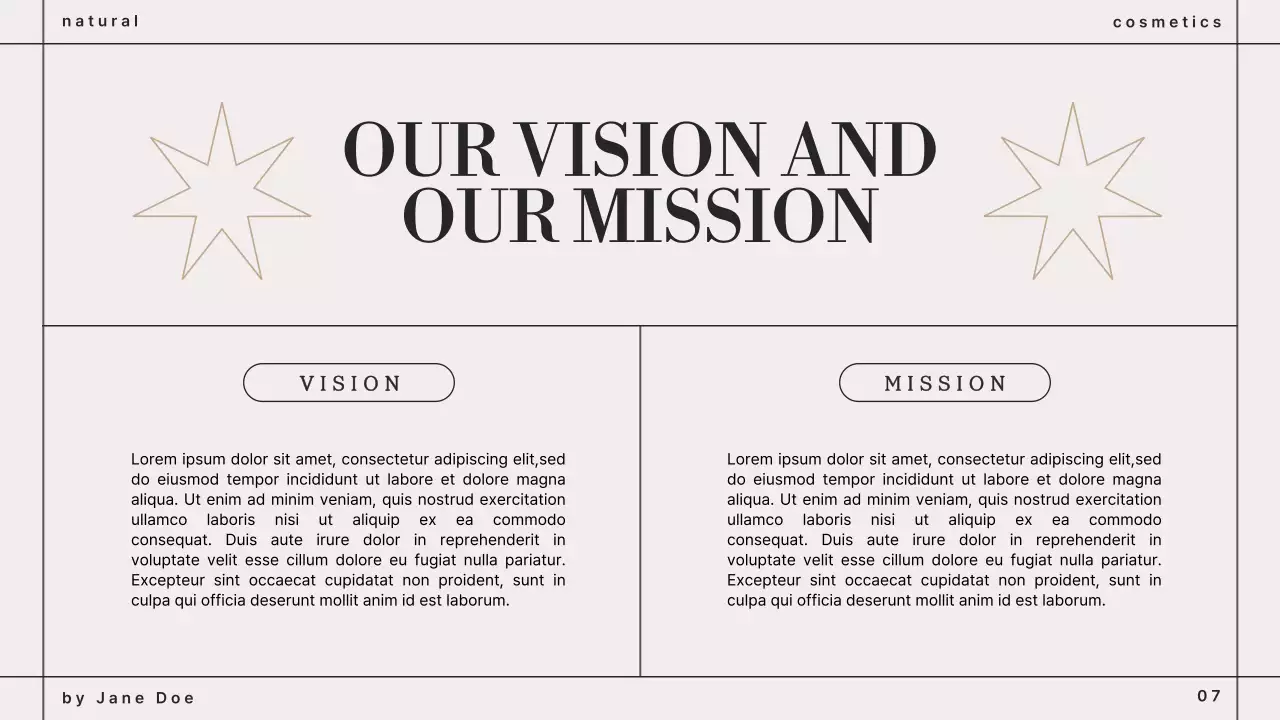 Beige Elegant Cosmetics Portfolio Presentation