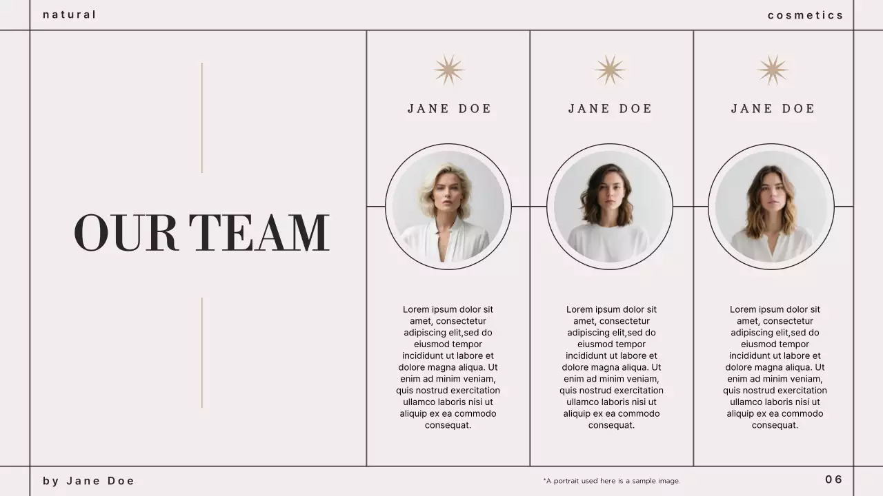 Beige Elegant Cosmetics Portfolio Presentation