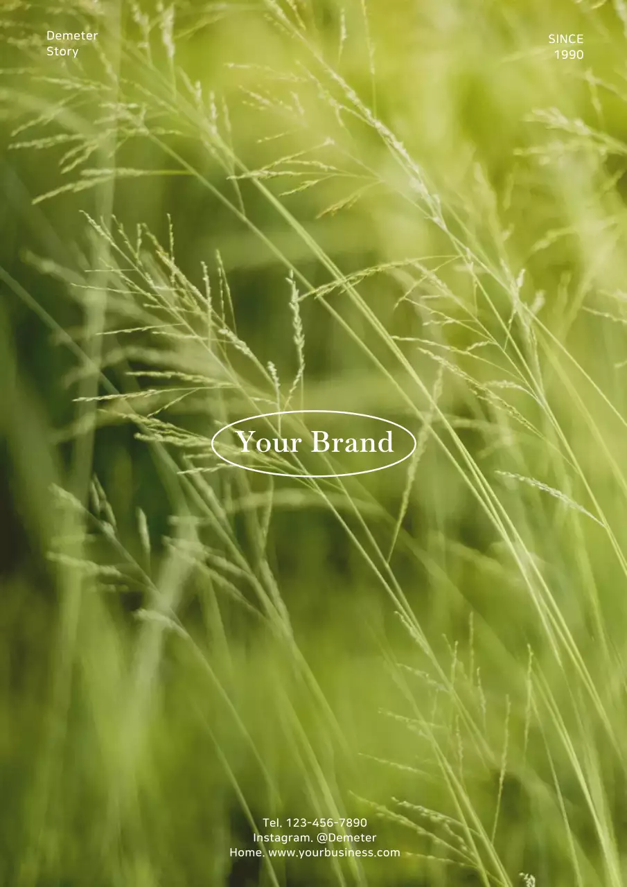 Green Minimal Brand Promotion Poster