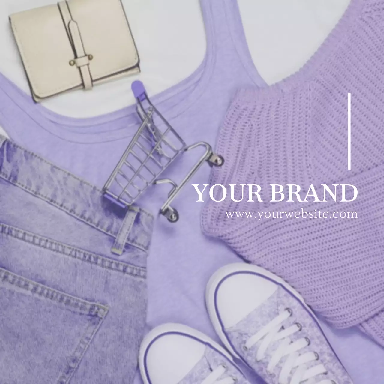 Purple Trendy Fashion Promotion Instagram Post