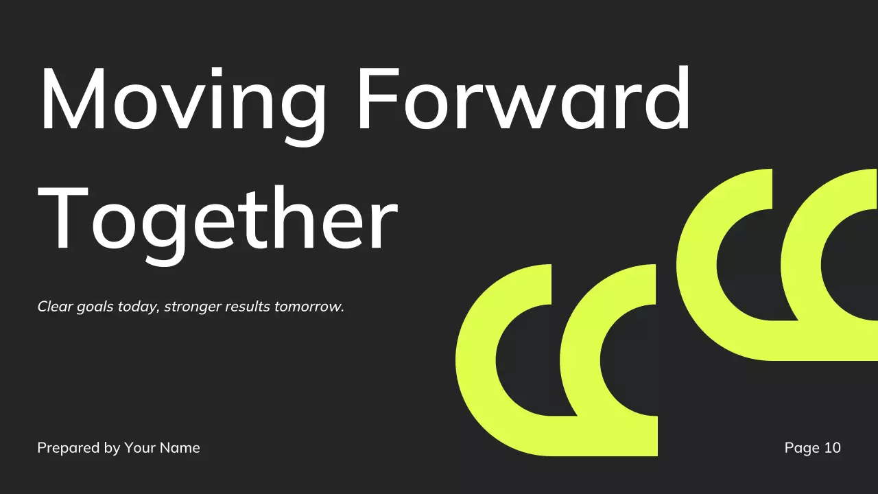 Dark Green Modern OKR Goal Tracking