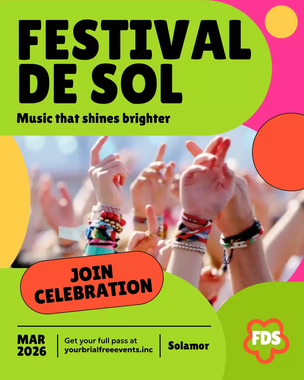 Colorful Retro Music Event Promotion Instagram Post