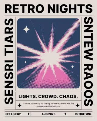 Pink Retro Music event Instagram Post