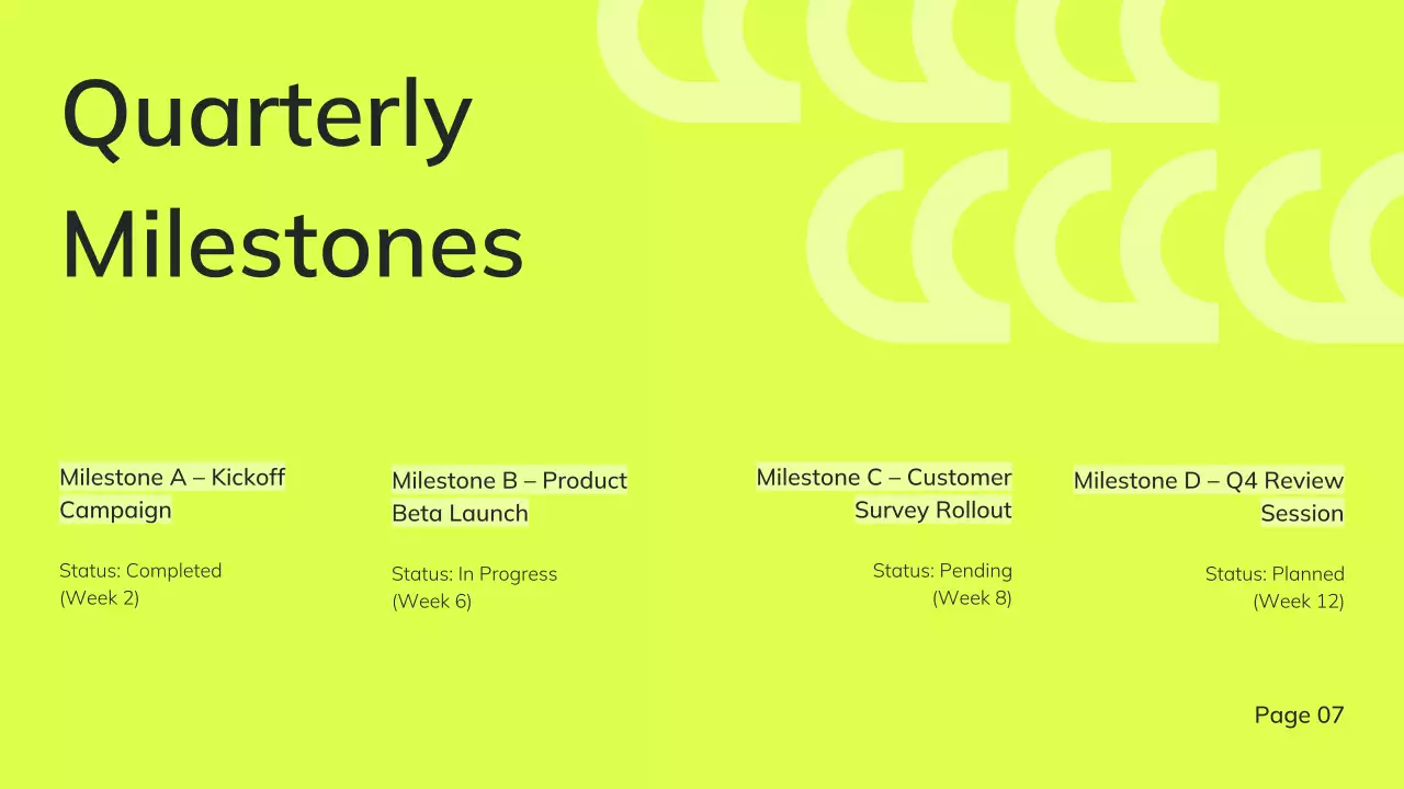 Dark Green Modern OKR Goal Tracking