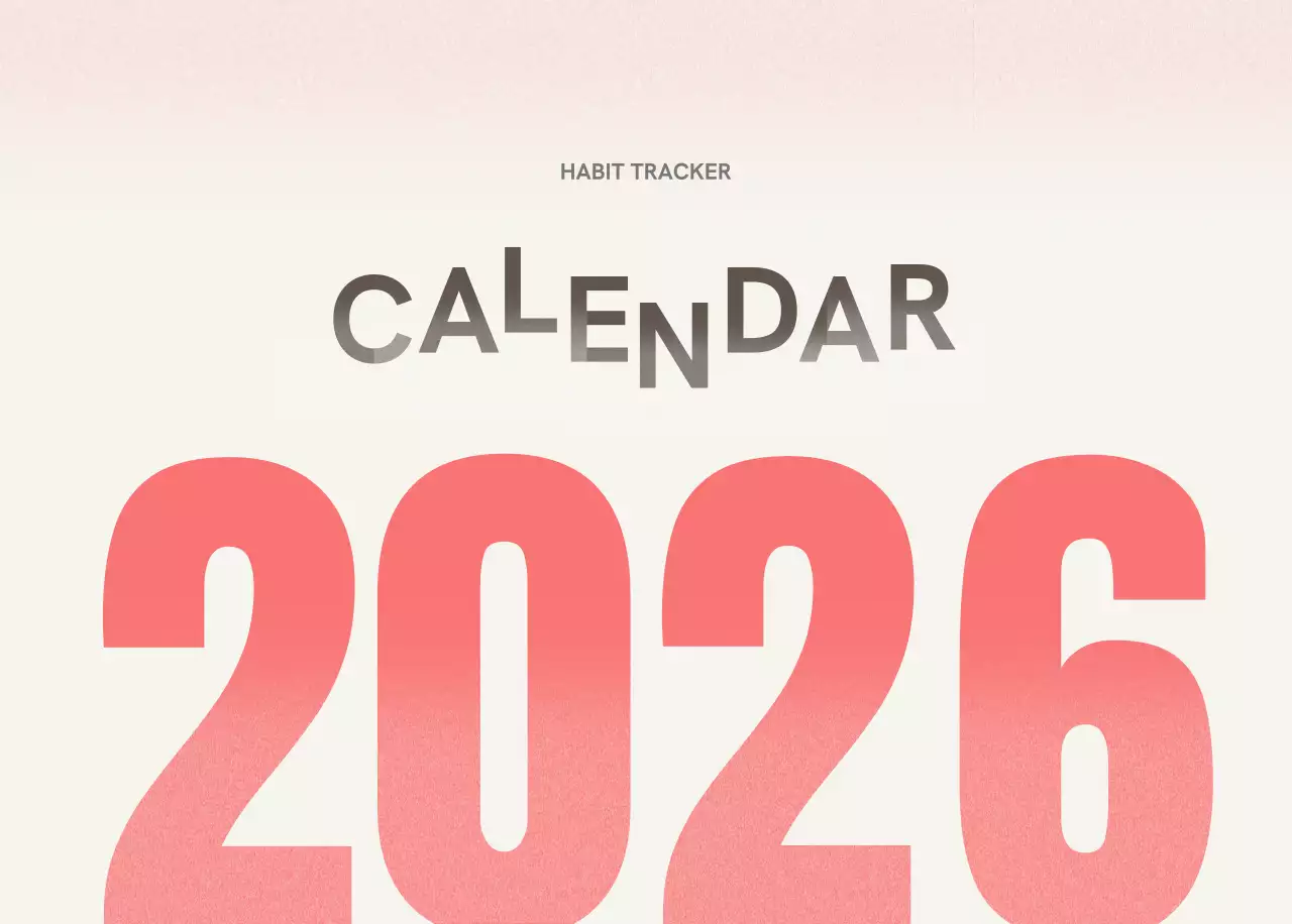 핑크 미니멀 달력 캘린더