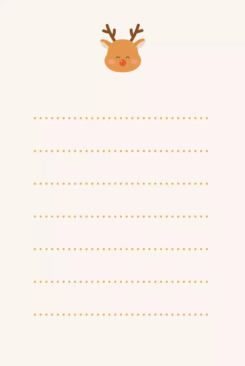 갈색 아기자기한 크리스마스 행사