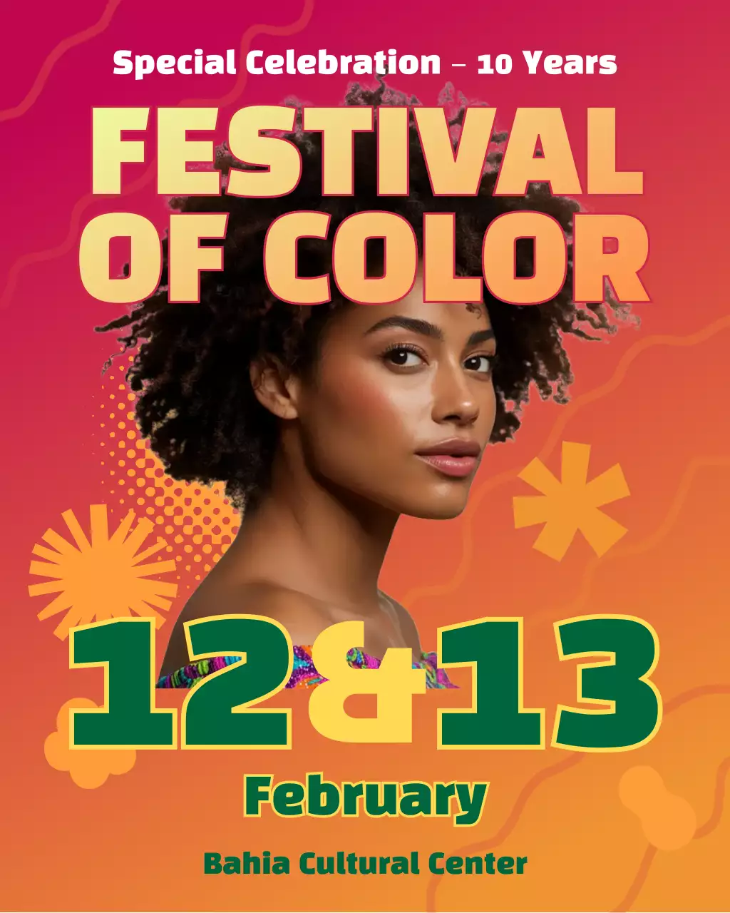 Orange Cultural Festival Announcement Instagram Post