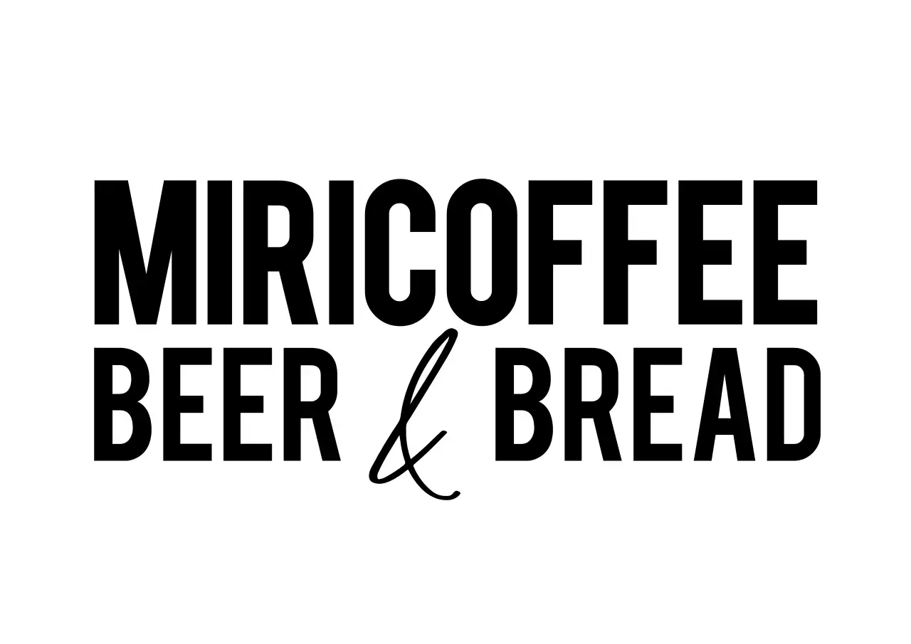 白黒 モダン ロゴ カフェ文章