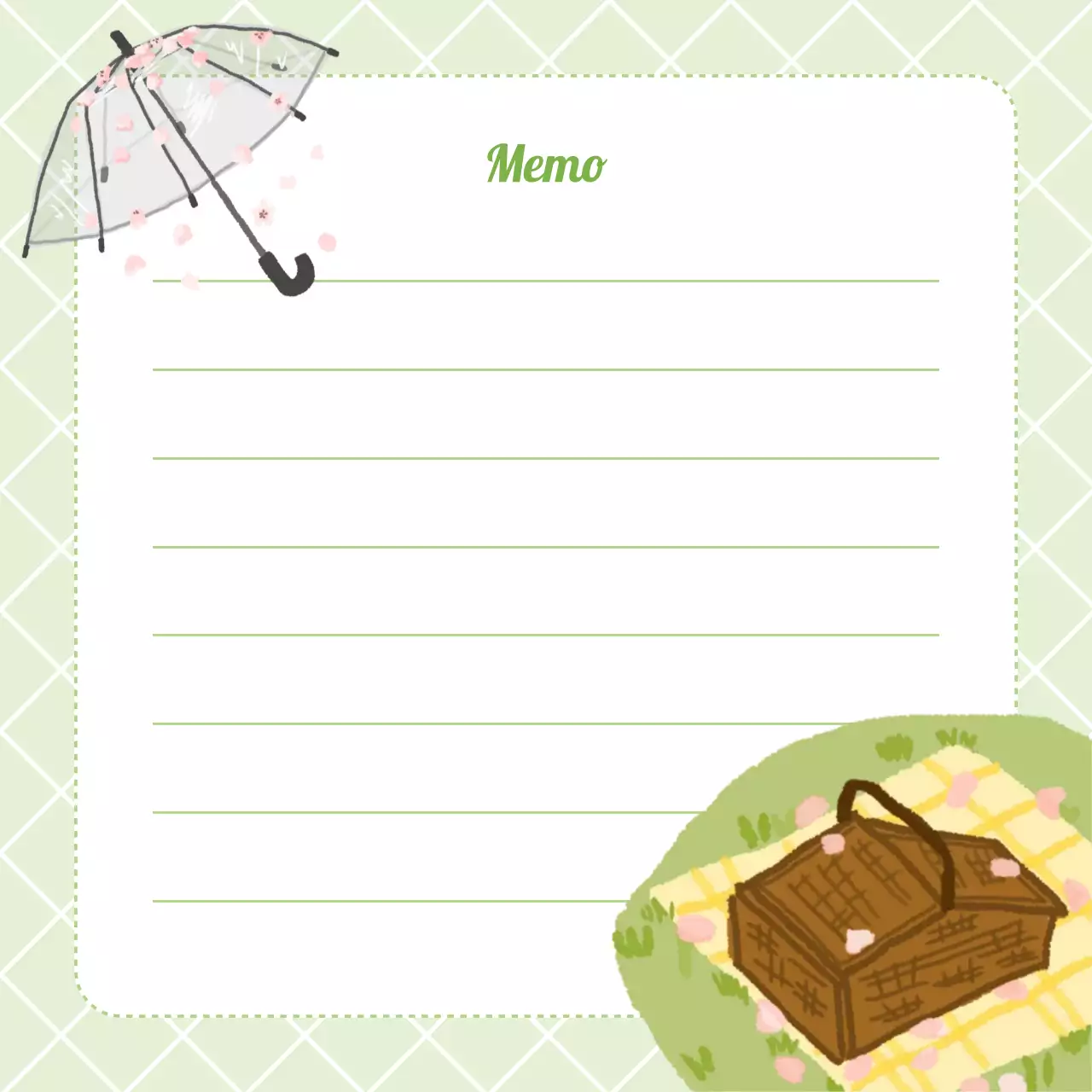 Perencana Catatan Lucu Hijau