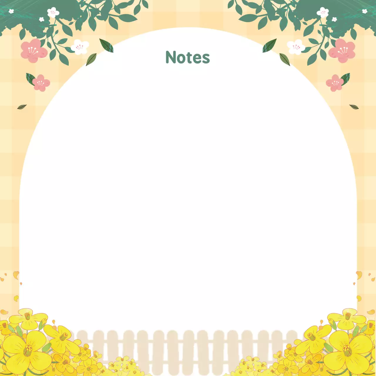 Perencana Catatan Bunga Kuning