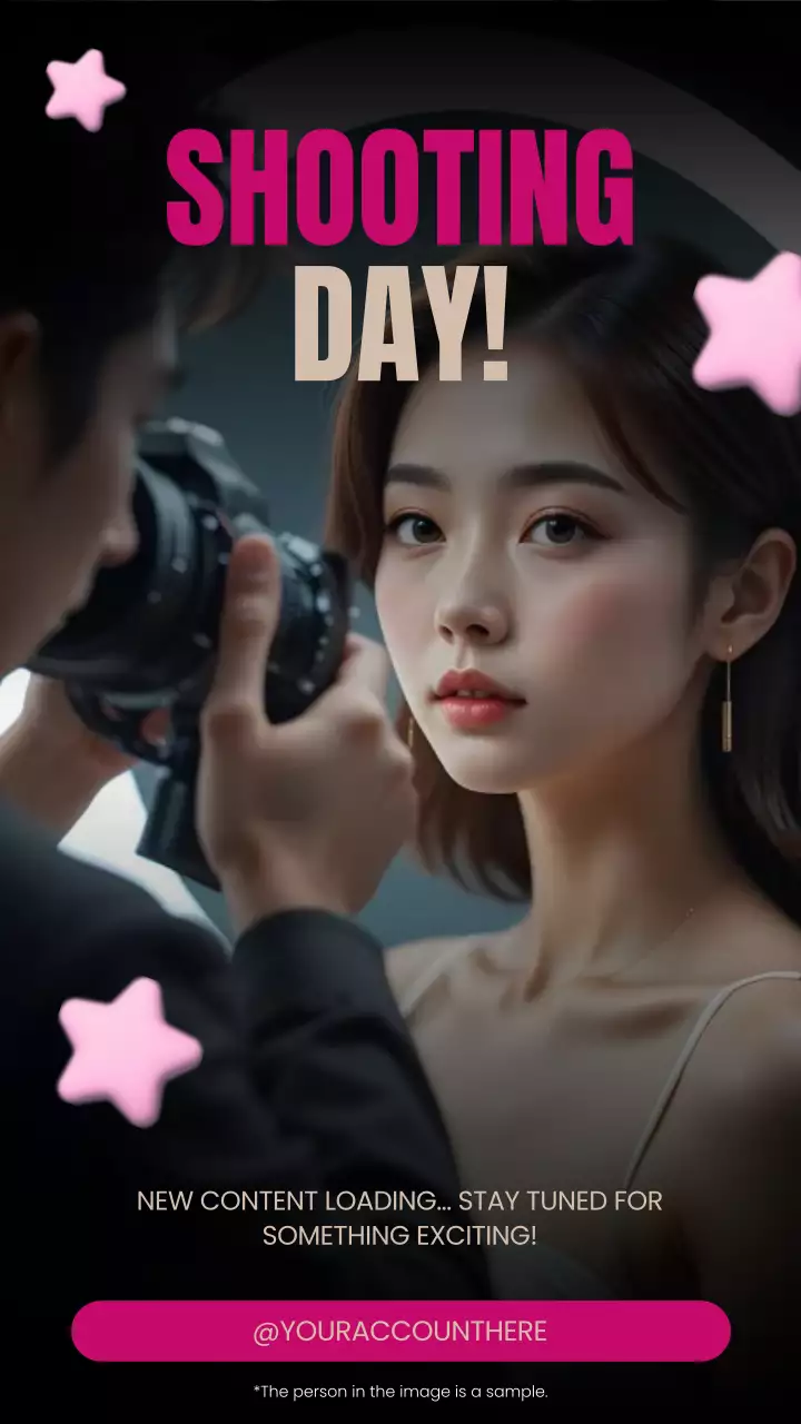 Pink Modern Photography Announcement