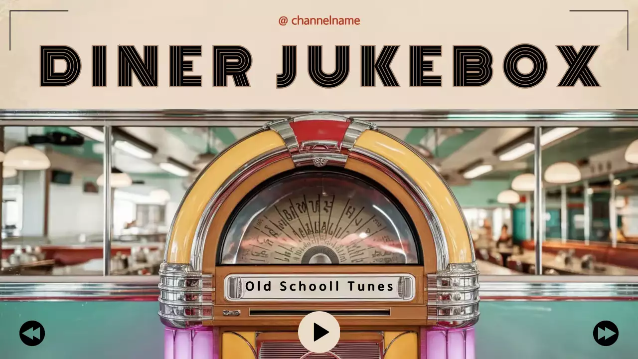 Beige Retro Music Playlist YouTube Thumbnail