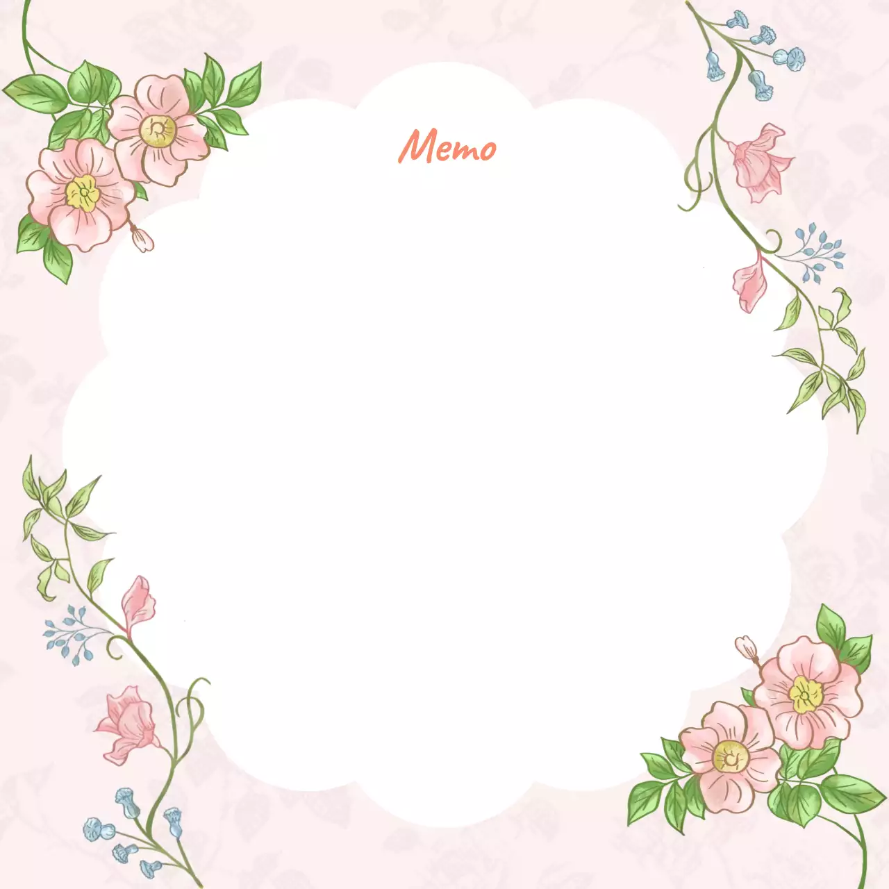 Perencana Catatan Bunga Merah Muda