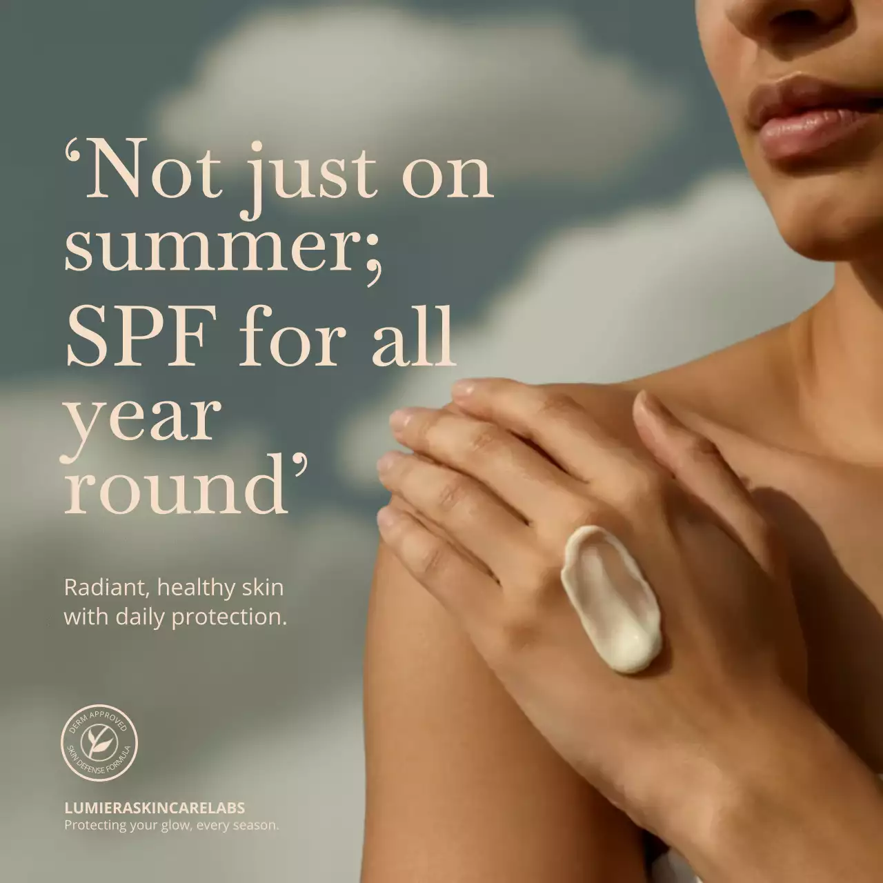 Beige Elegant Skincare Service Advertisement Instagram Post