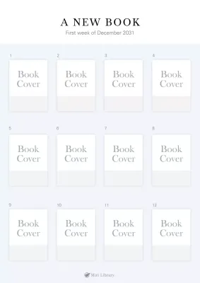 Booklist with a simple mauve cover frame