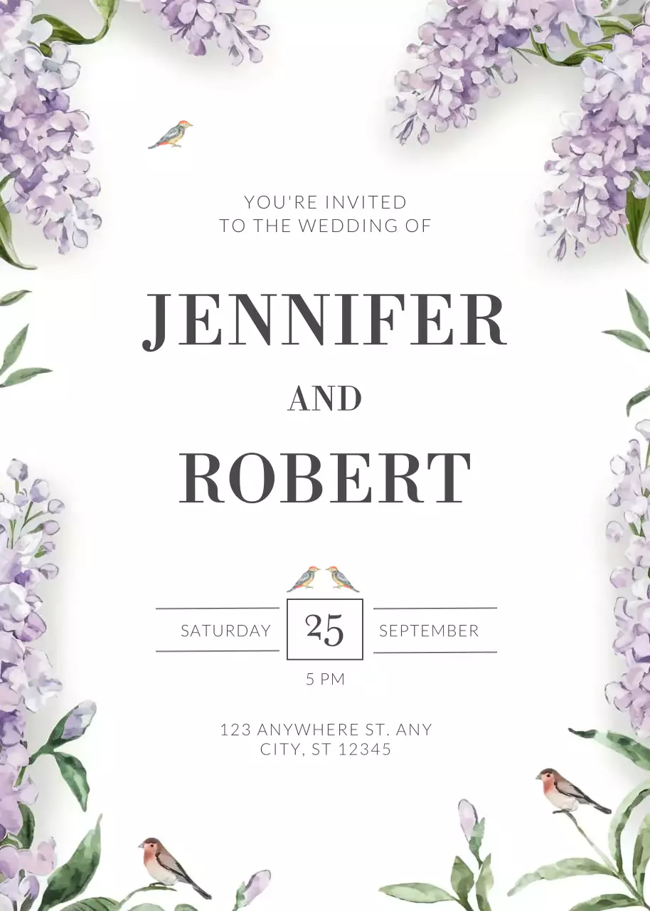 undangan pernikahan elegan berwarna putih