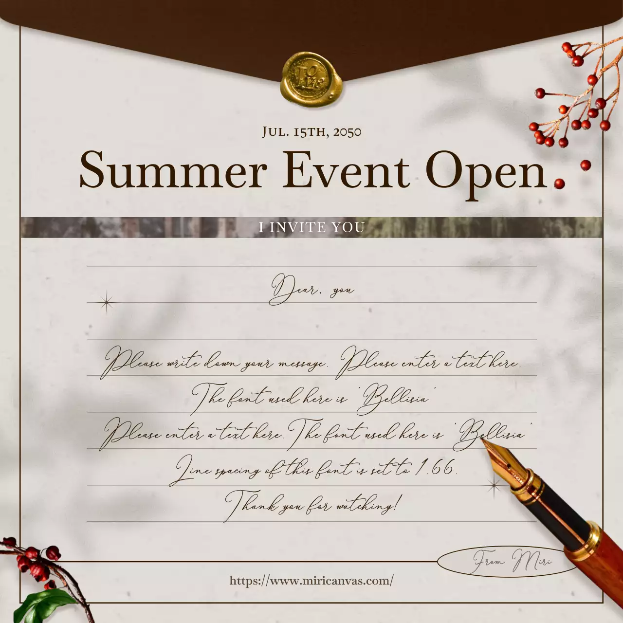 Announcing the brown letter concept game event