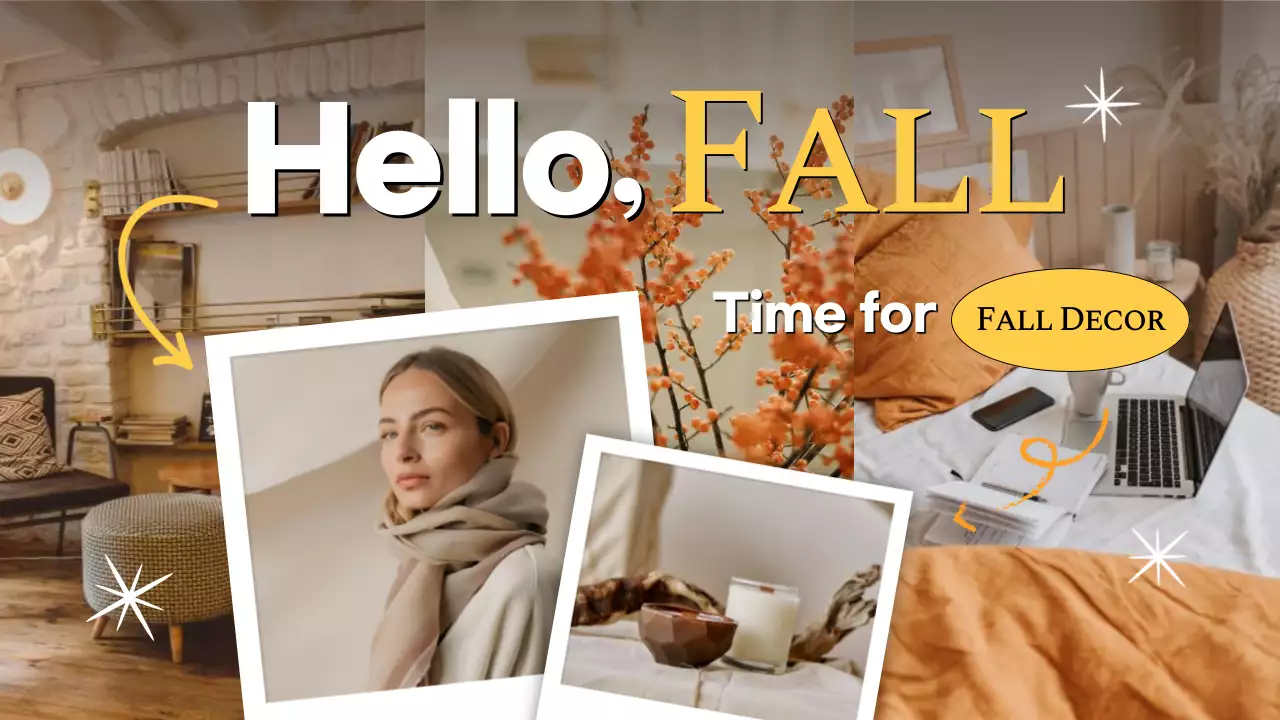 Orange Rustic Fall Promotion YouTube Thumbnail