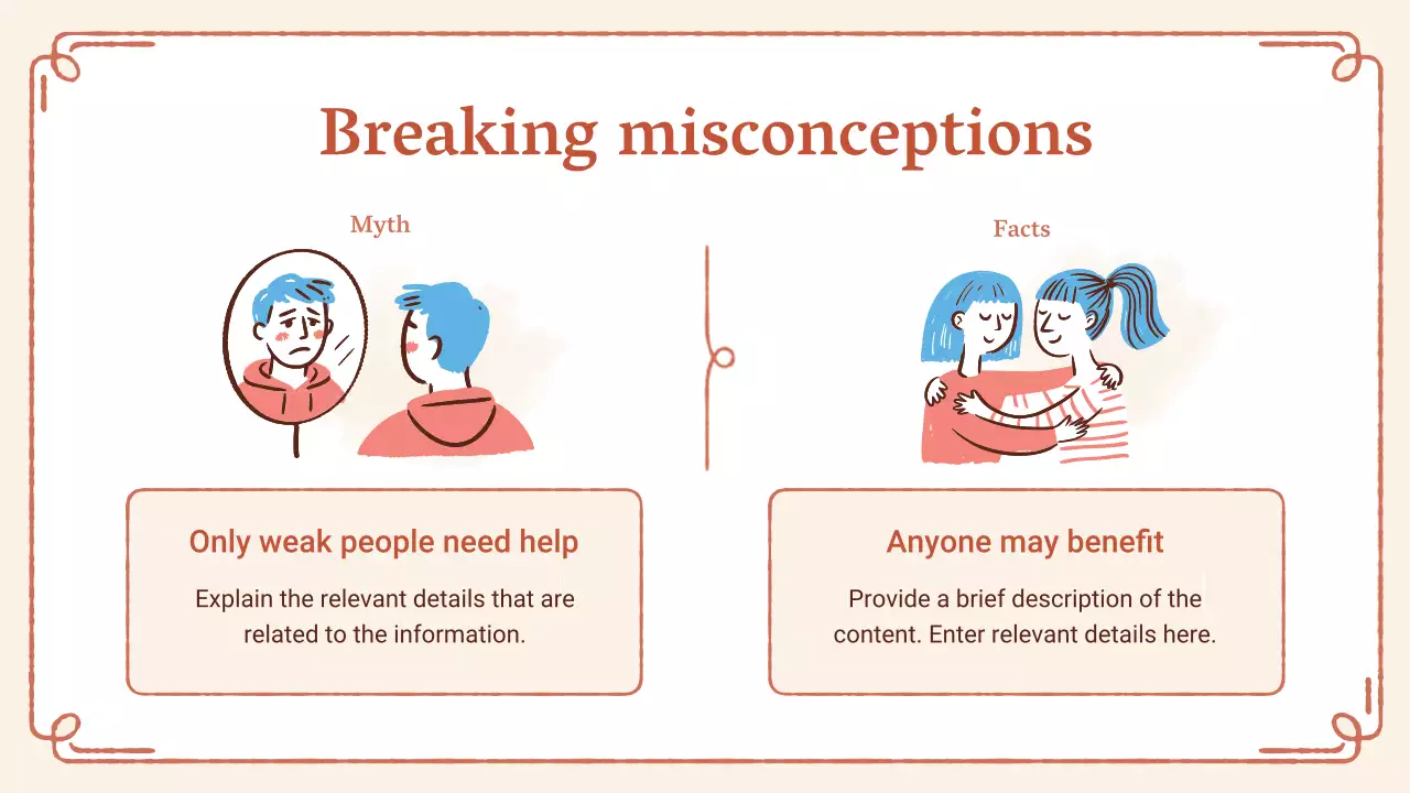 베이지 미니멀 임산부 웰빙 프레젠테이션