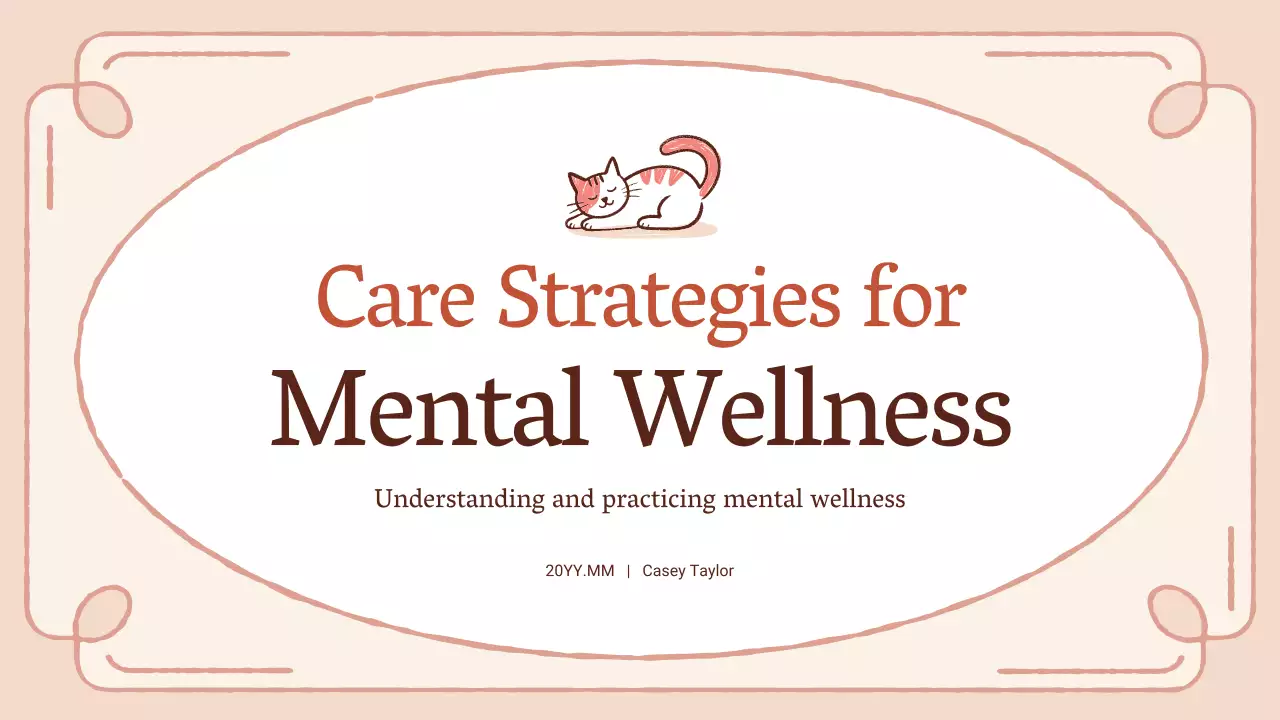 베이지 미니멀 임산부 웰빙 프레젠테이션