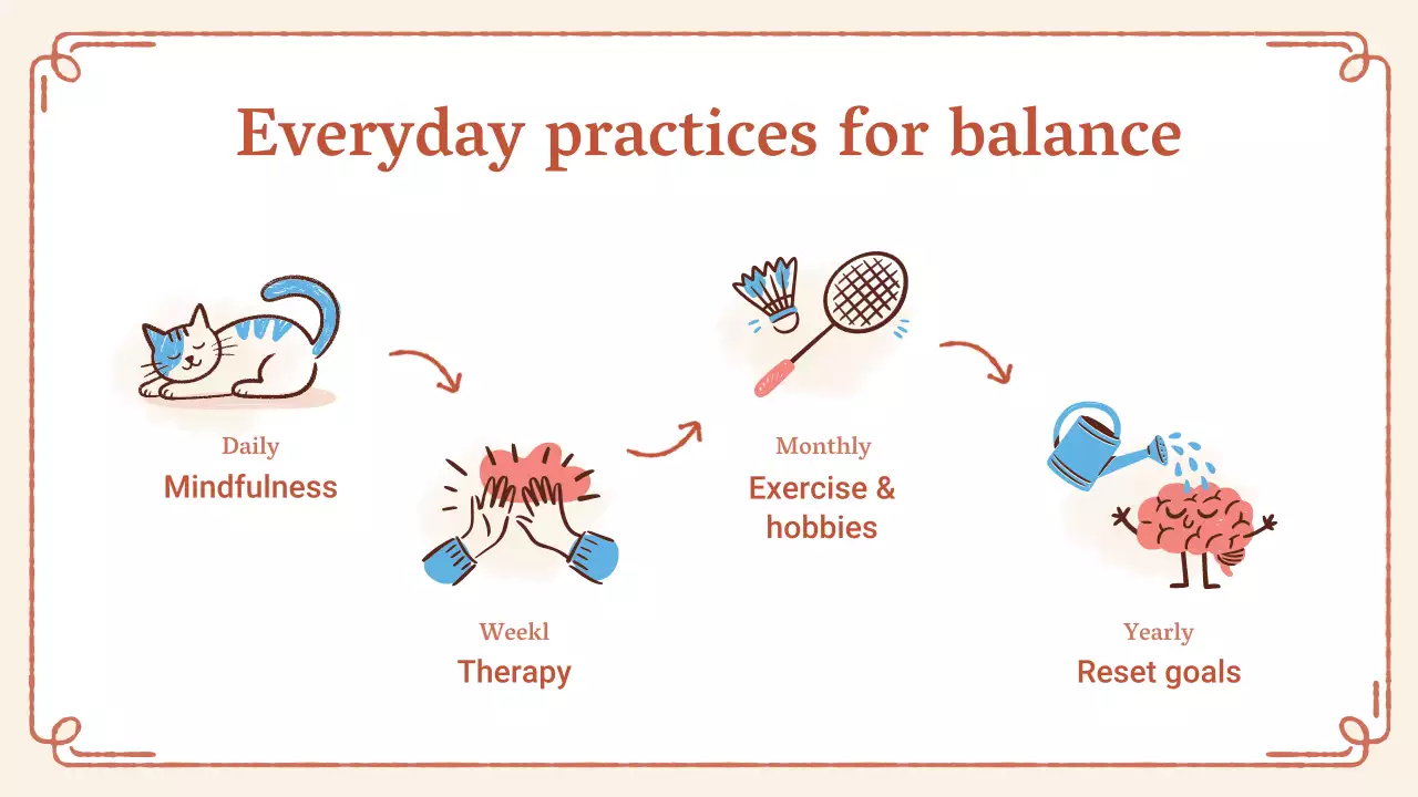 베이지 미니멀 임산부 웰빙 프레젠테이션