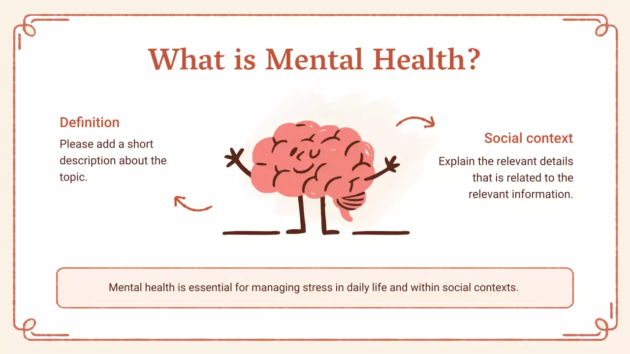 베이지 미니멀 임산부 웰빙 프레젠테이션